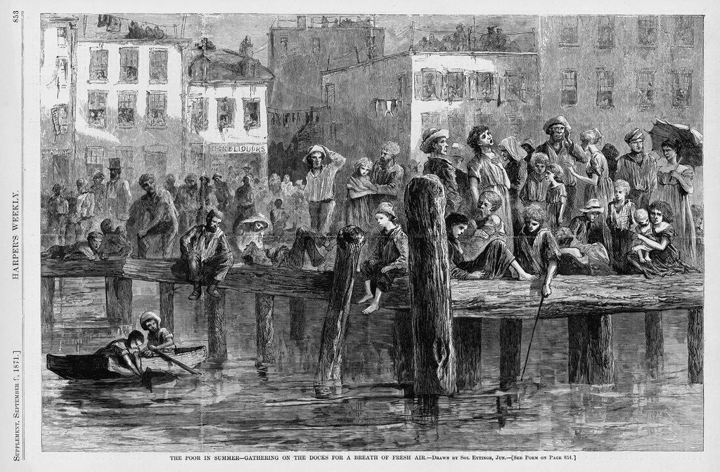 Detail of Urban Poor in Summer by Anonymous