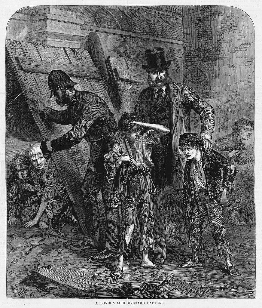 Detail of Truant Officer in London, England by Anonymous