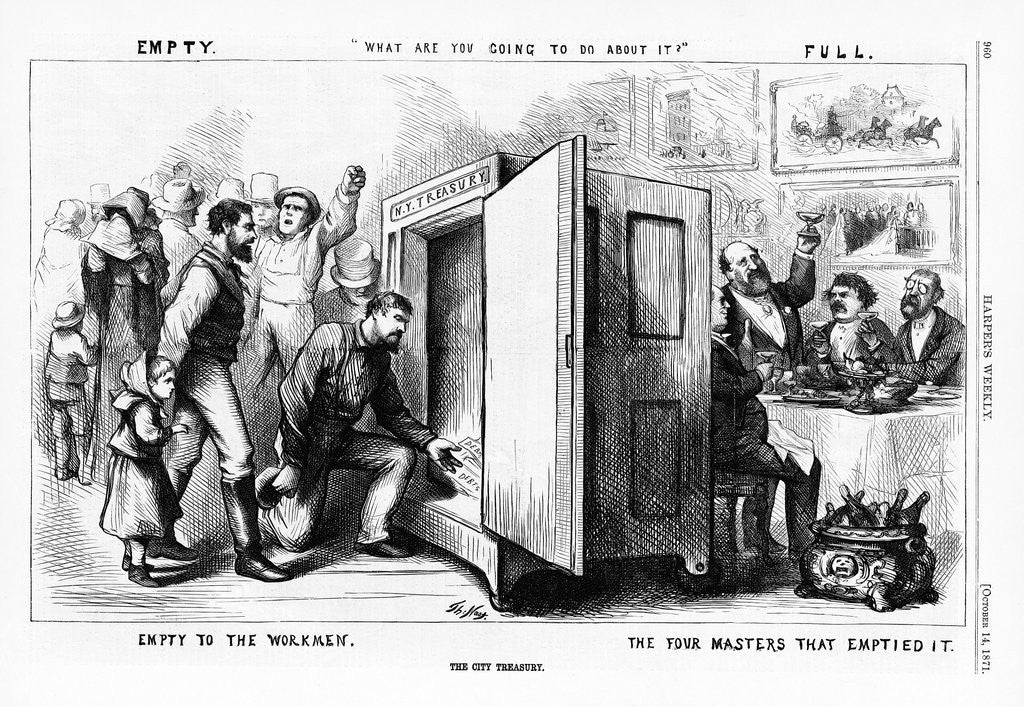 Detail of Lampoon of the Tammany Society by Anonymous