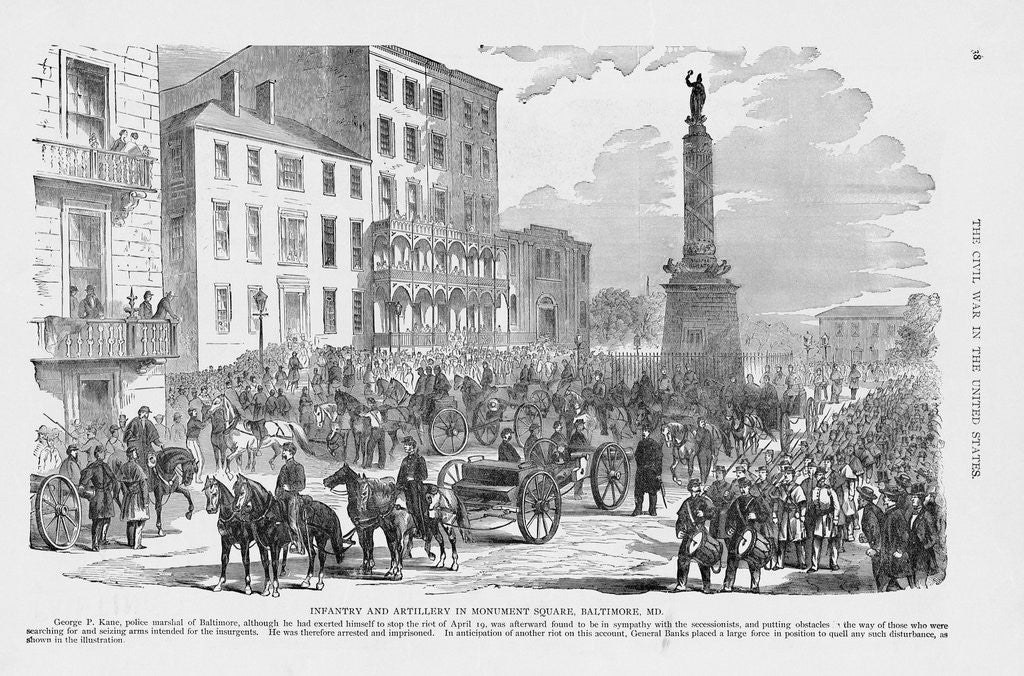 Detail of Federal Infantry and Artillery by Anonymous