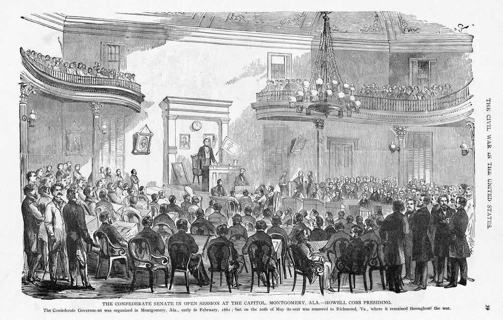 Detail of Confederate Senate by Anonymous