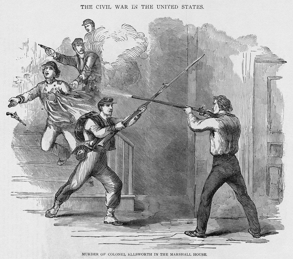 Detail of First Civil War Casualty by Anonymous