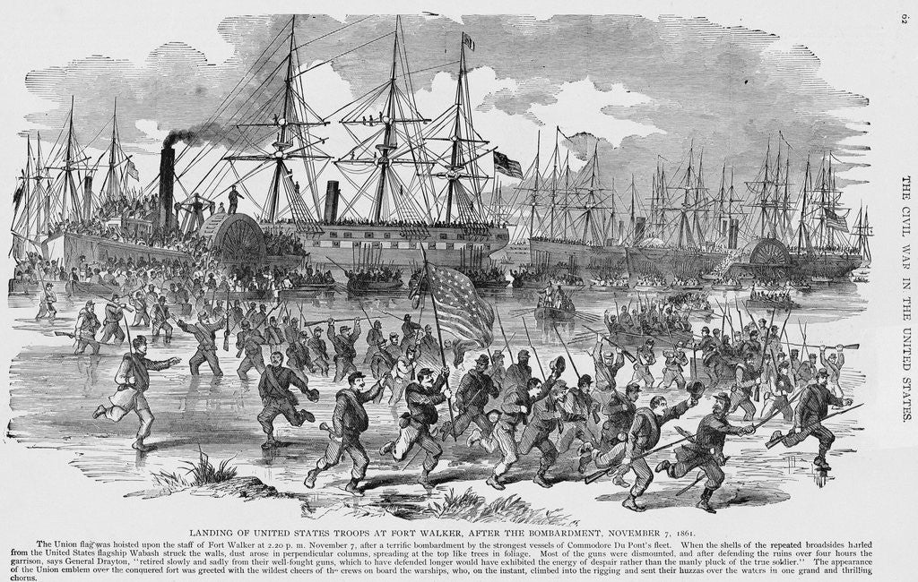 Detail of Assault on Fort Walker by Anonymous