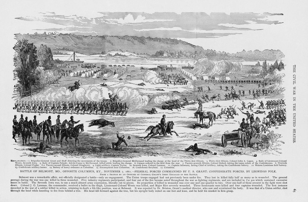 Detail of Battle at Belmont, Missouri by Corbis