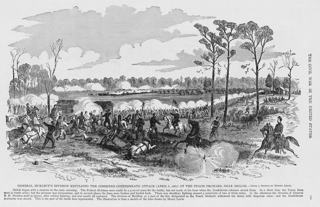 Detail of Battle of Shiloh by Anonymous