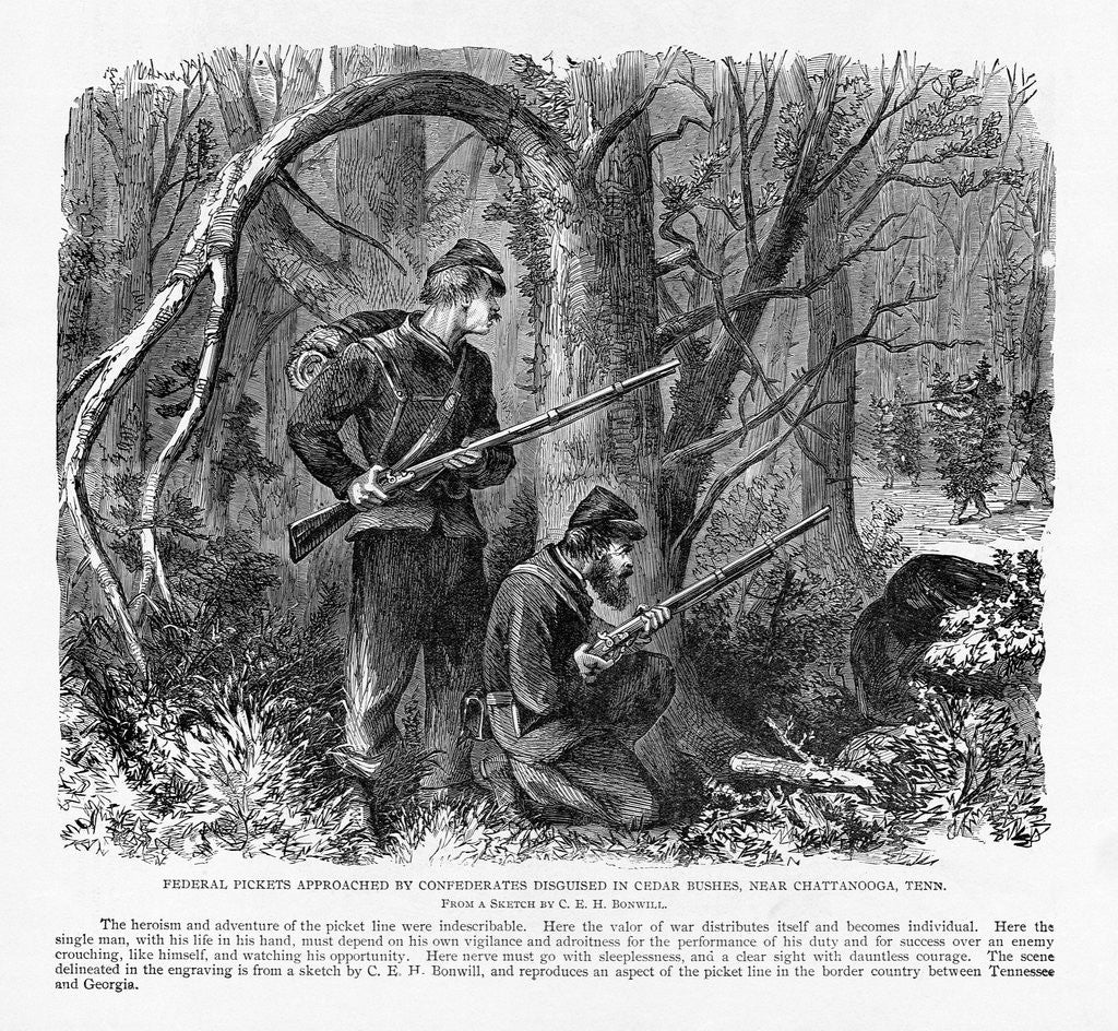 Detail of Camouflaged Confederates by Anonymous