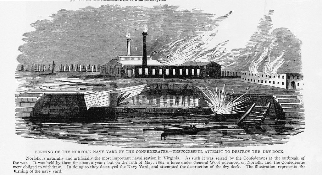 Detail of Destruction of Navy Yard by Anonymous