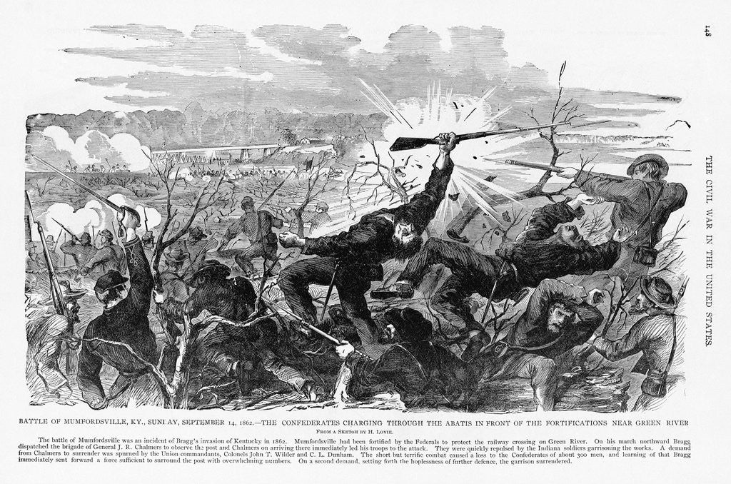 Detail of Battle of Mumfordville by Corbis
