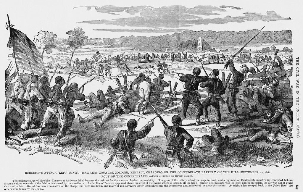Detail of Battle of Antietam by Corbis