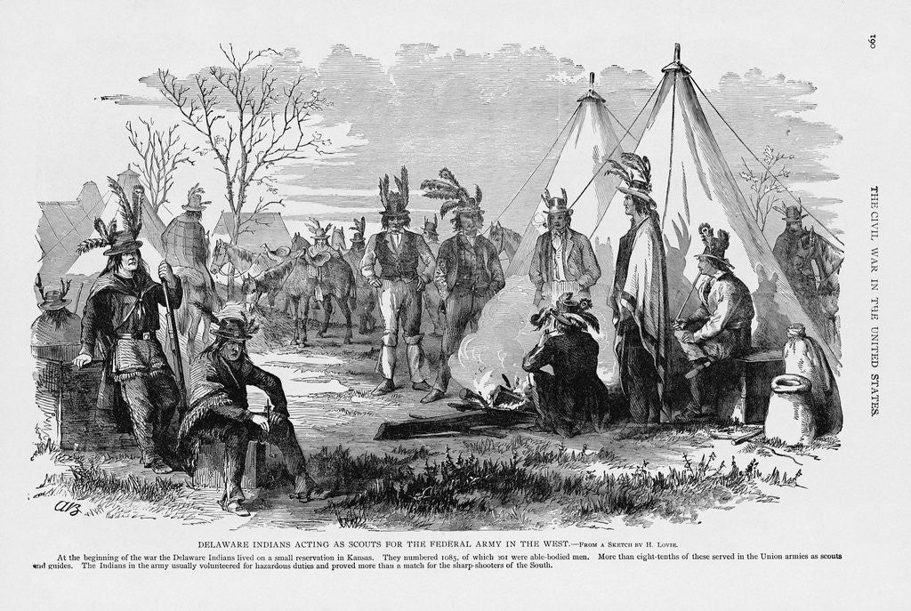 Detail of Delaware Indians by Anonymous