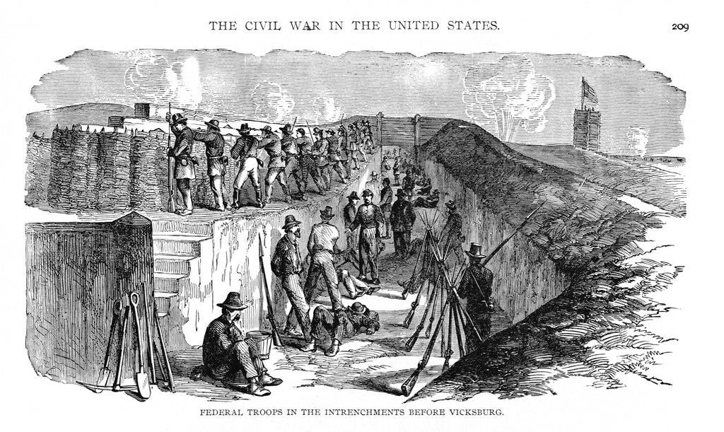 Detail of Union Trenches by Anonymous