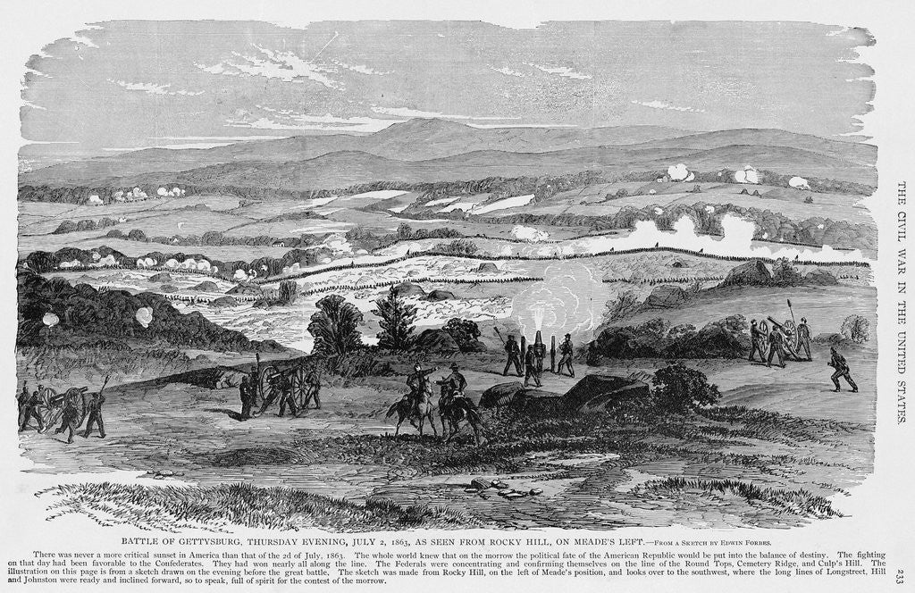 Detail of Battle of Gettysburg by Corbis