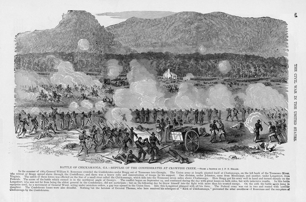 Detail of Battle of Chickamauga by Anonymous