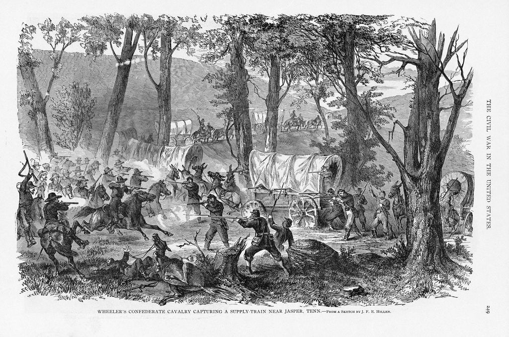 Detail of Confederate Cavalry Charge by Anonymous