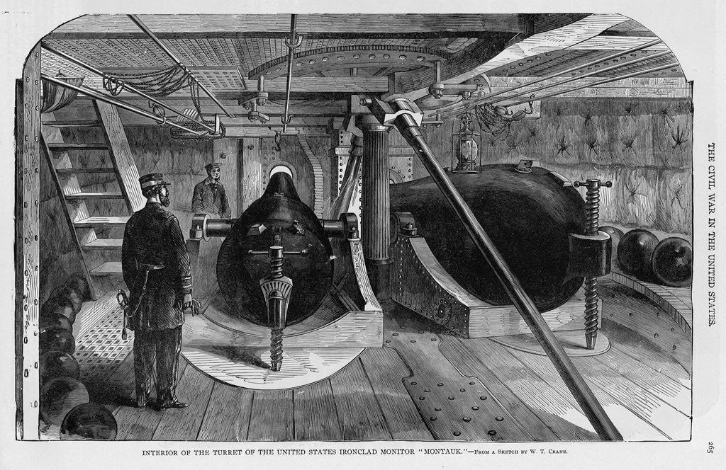 Detail of Interior of USS Montauk by Anonymous