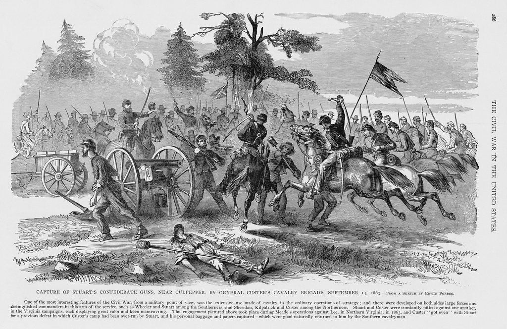 Detail of Union Cavalry Charge by Anonymous