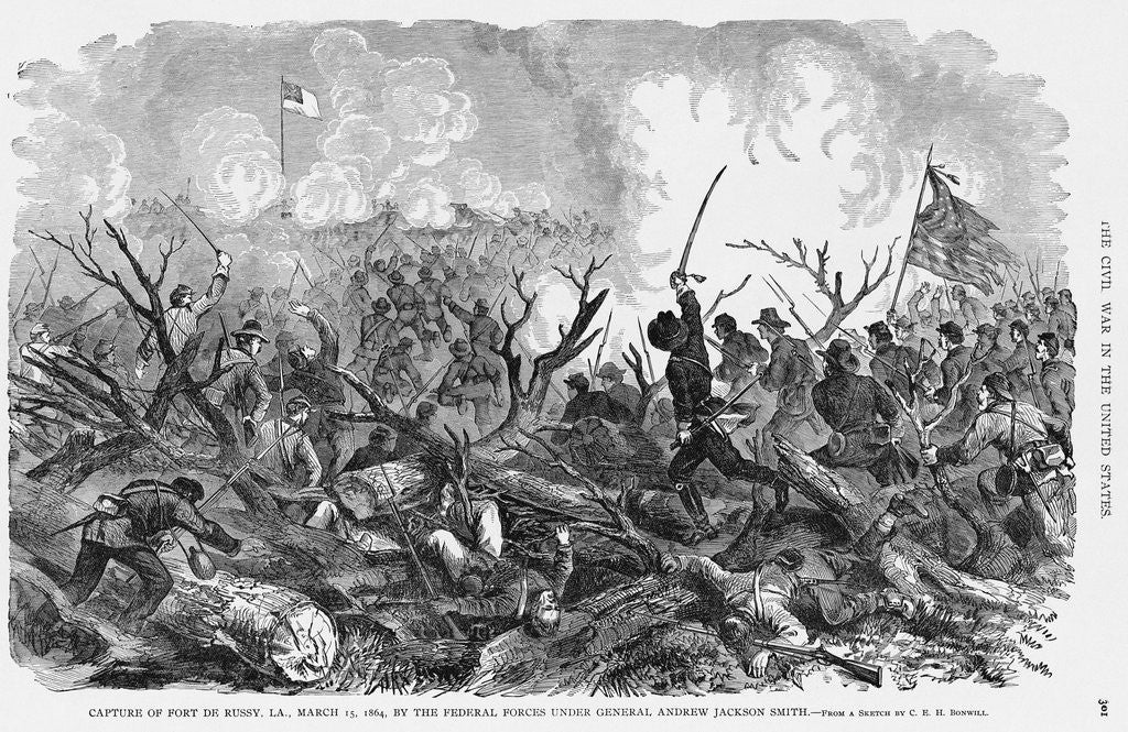 Detail of Union Army Crossing River by Anonymous