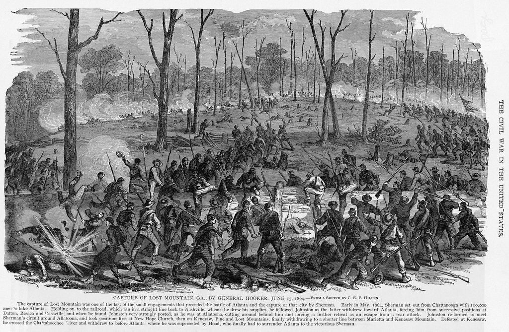 Detail of Battle of Kennesaw Mountain by Corbis