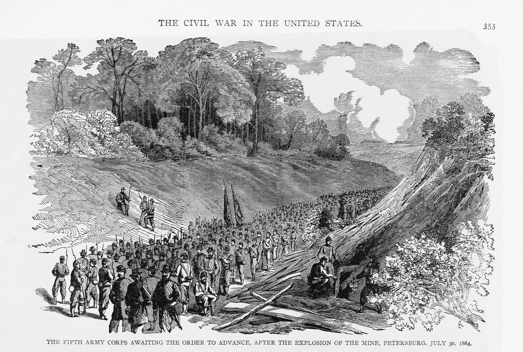 Detail of Union Troops Awaiting Orders by Anonymous