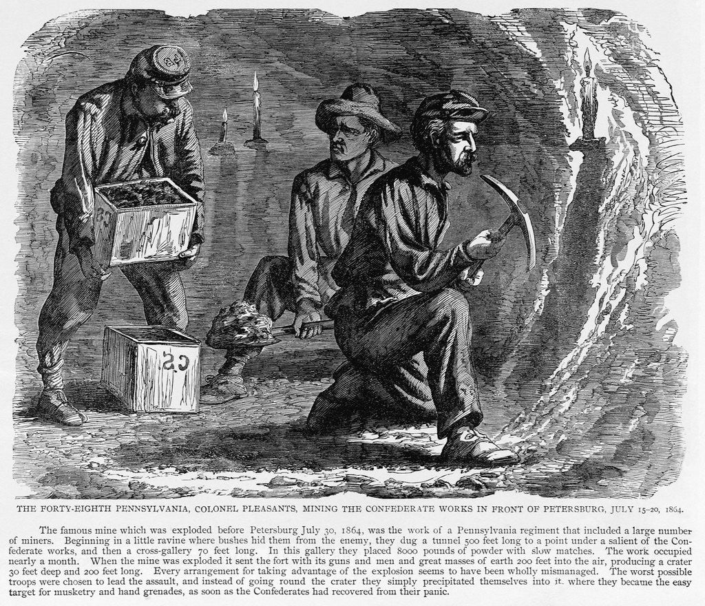 Detail of Mining Under Confederate Trenches by Anonymous