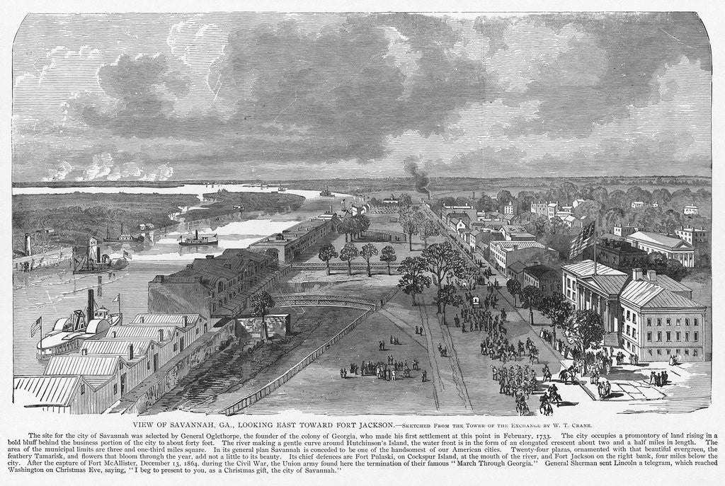 Detail of Savannah, Georgia by Anonymous