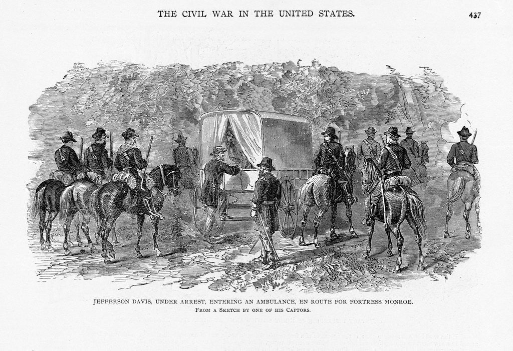 Detail of Jefferson Davis Under Arrest by Anonymous