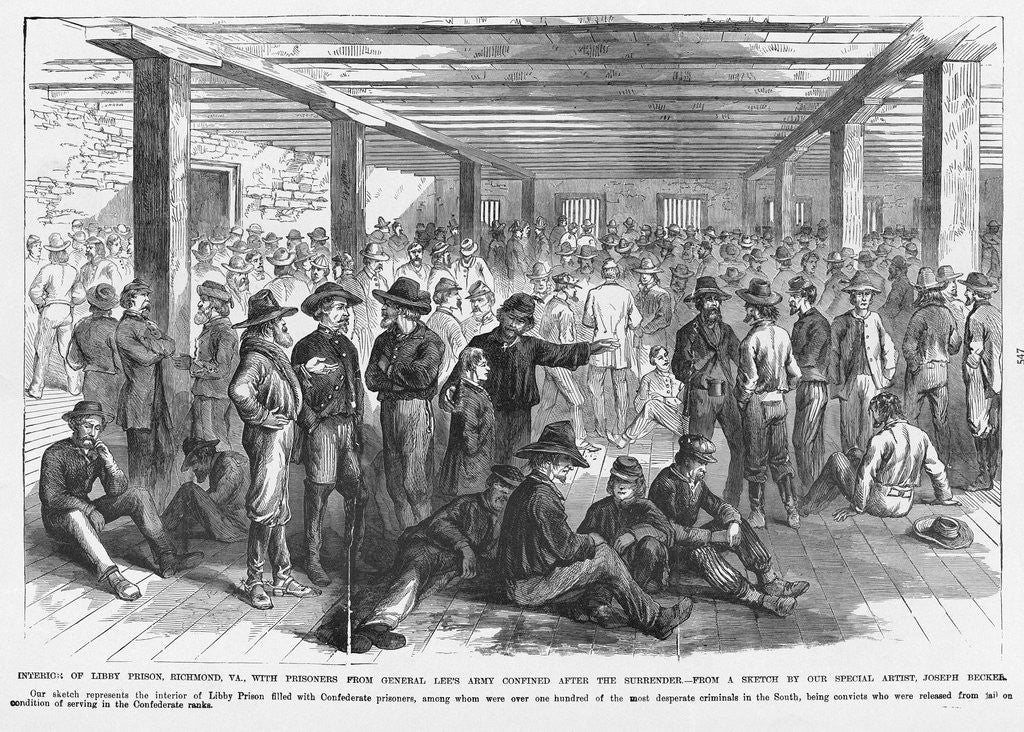 Detail of Interior of Libby Prison by Anonymous