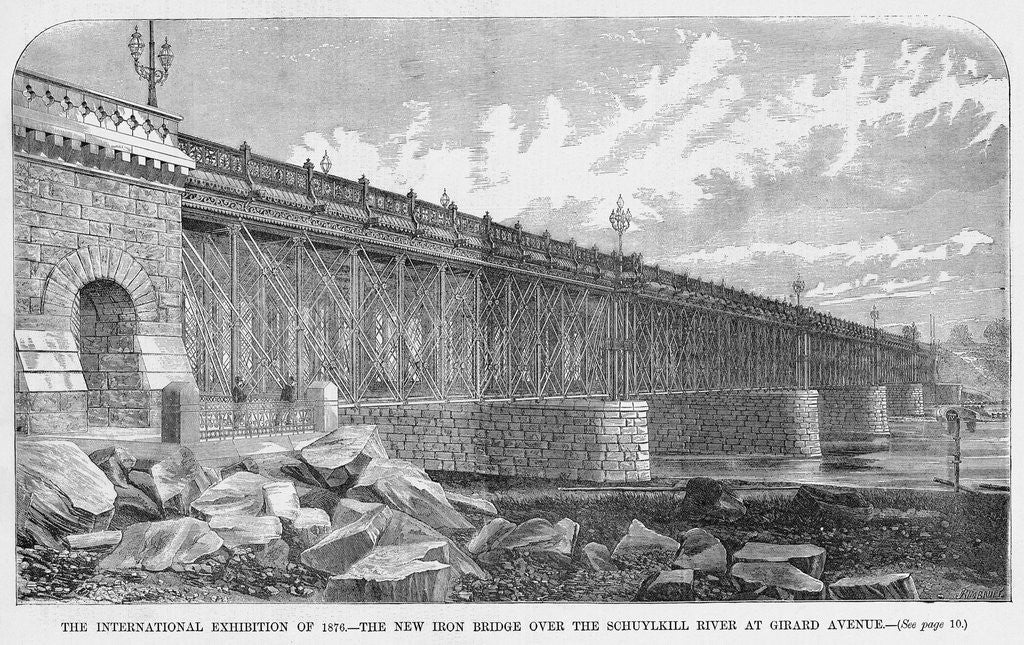Detail of Iron Bridge in Philadelphia by Corbis