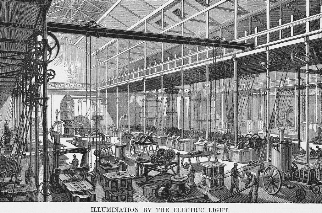 Detail of Illumination By Electric Light by Anonymous