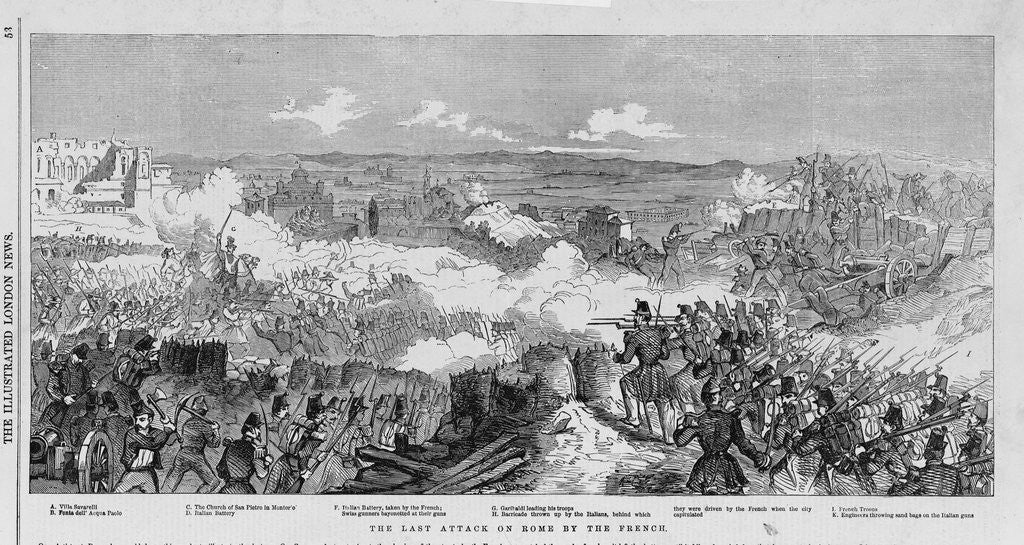 Detail of French Forces Assaulting Rome by Anonymous