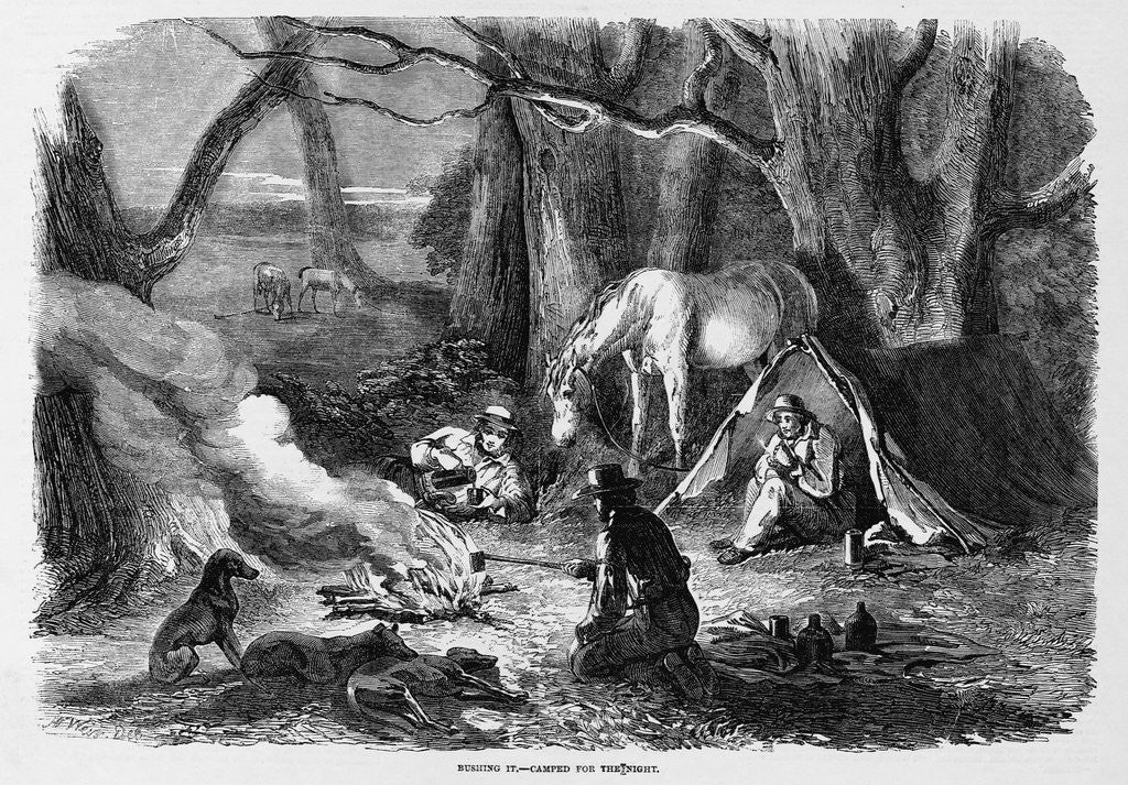 Detail of Ranchers Camping by Anonymous