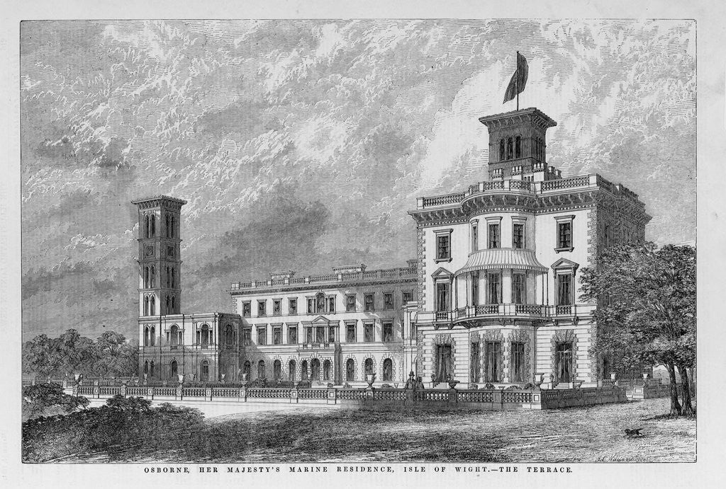Detail of Terrace View of Osborne by Anonymous