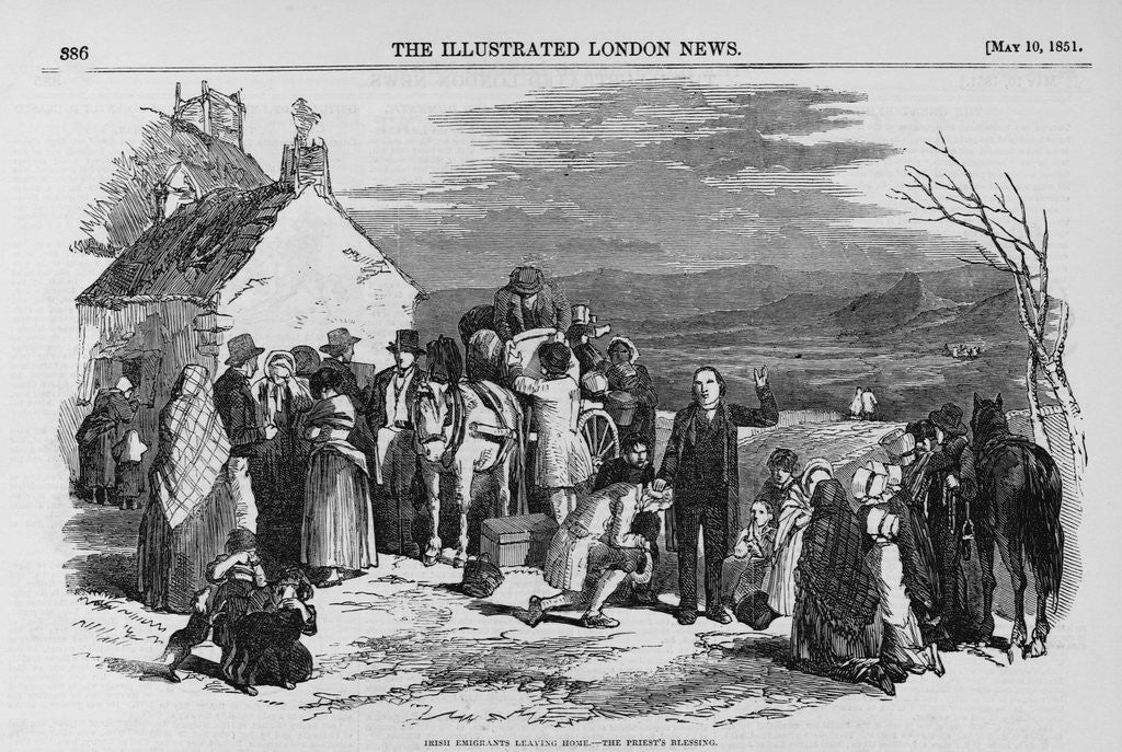 Detail of Emigrants Leaving Ireland by Anonymous