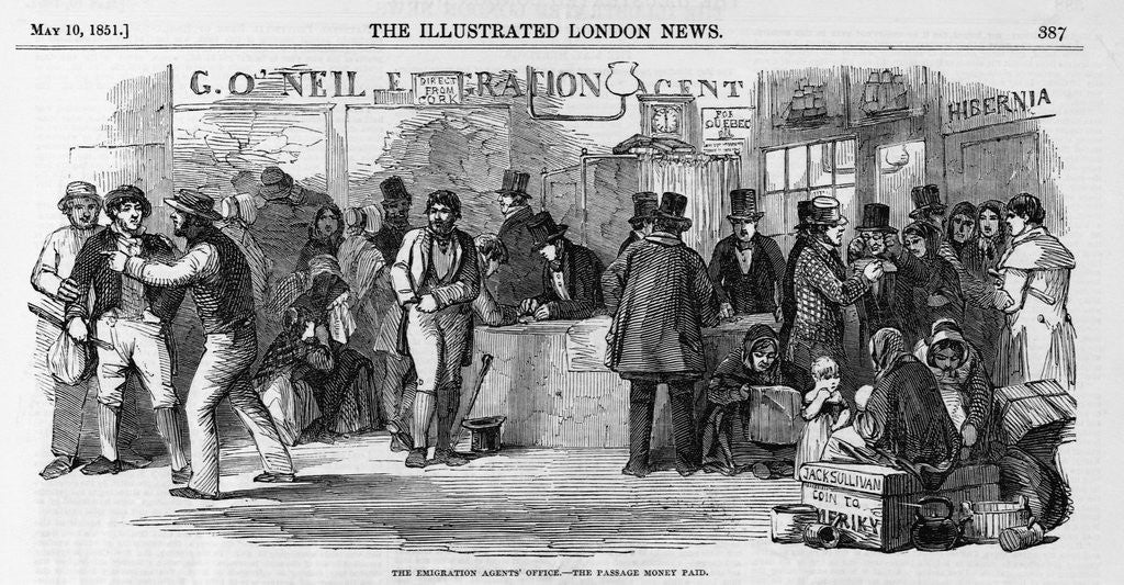 Detail of Emigration Agents' Office by Anonymous