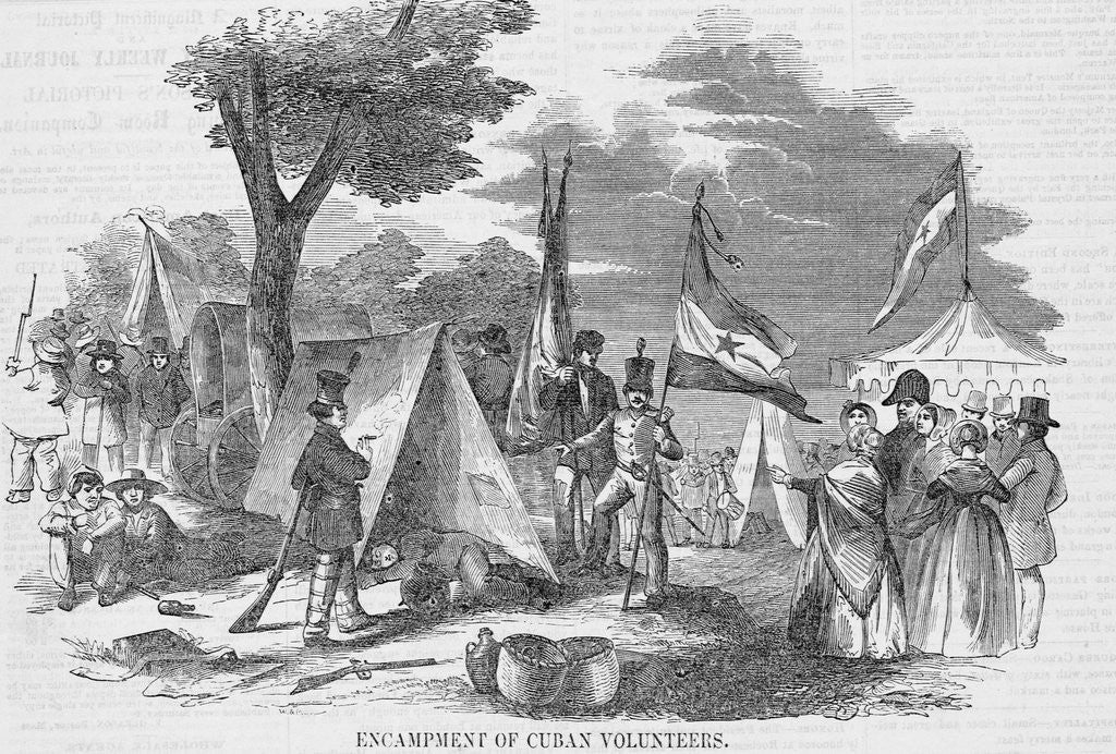 Detail of Camp of Cuban Volunteers by Anonymous