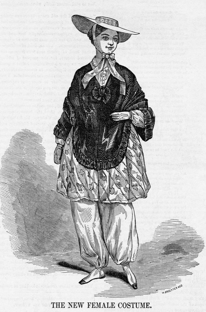 Detail of The New Female Costume Illustration by Anonymous