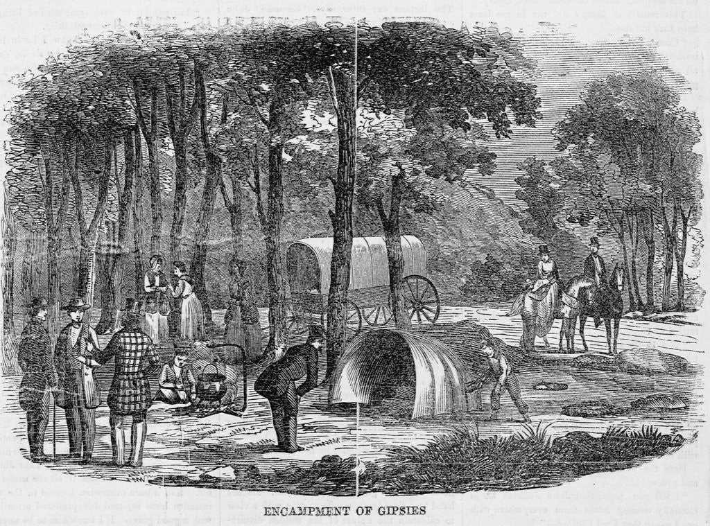 Detail of A Small Gypsy Camp by Anonymous