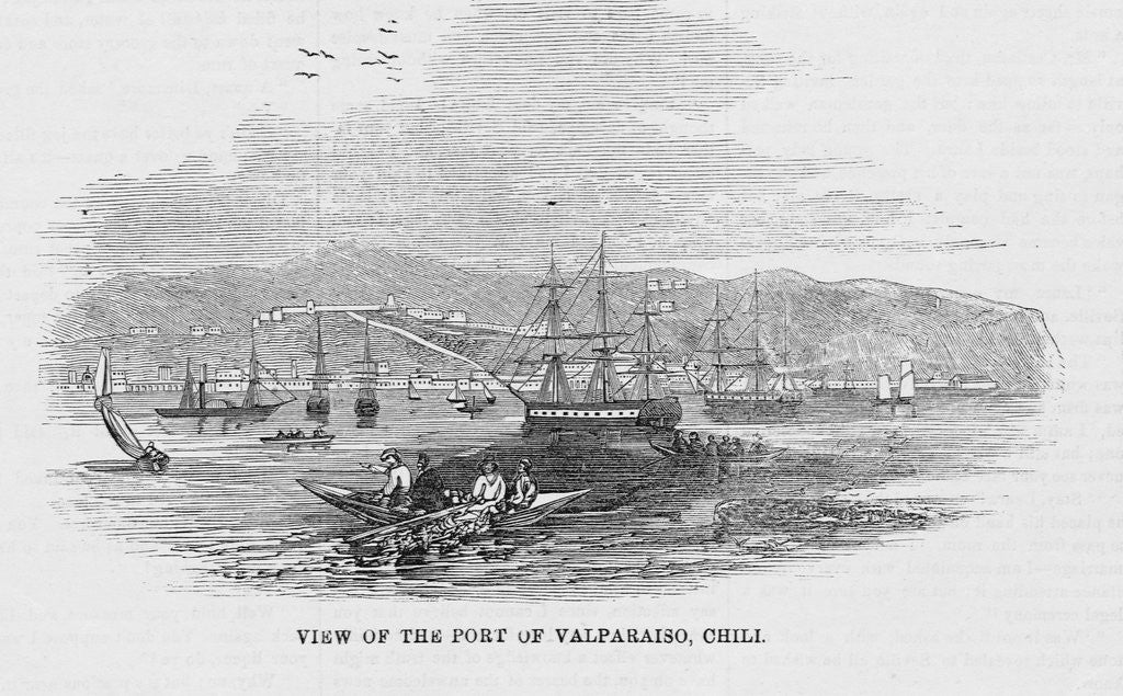 Detail of Port of Valparaiso by Anonymous