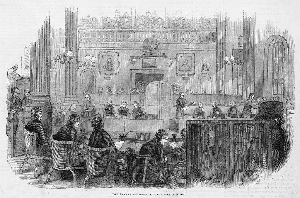 Detail of Massachusetts Senate Chamber by Anonymous