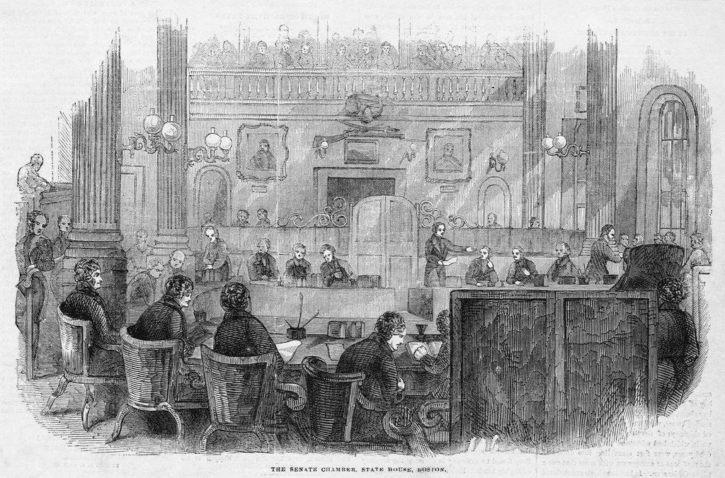 Detail of Massachusetts Senate Chamber by Corbis