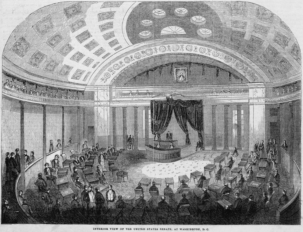 Detail of Interior of Senate Chamber by Anonymous
