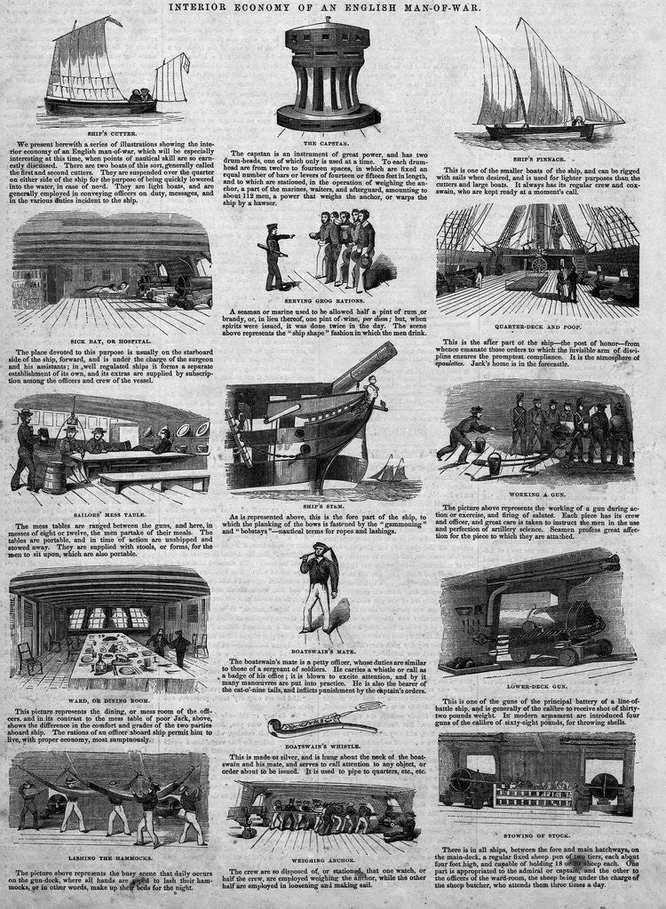 Detail of Views of a British Man-of-War by Anonymous