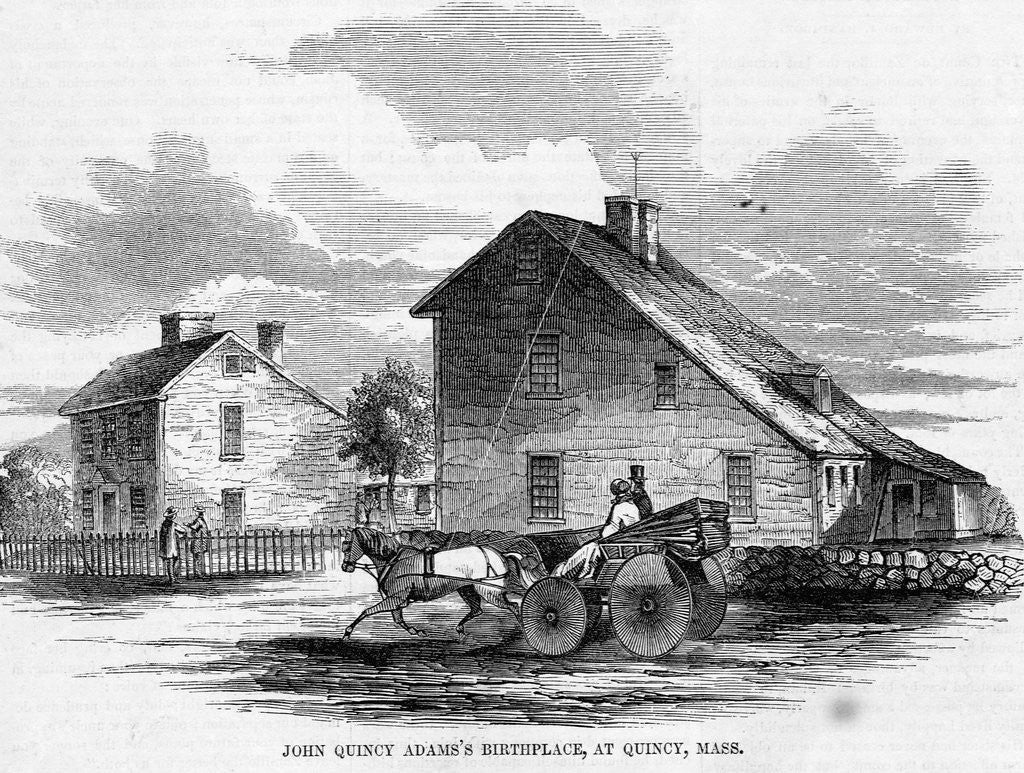 Detail of John Quincy Adams's Birthplace by Anonymous