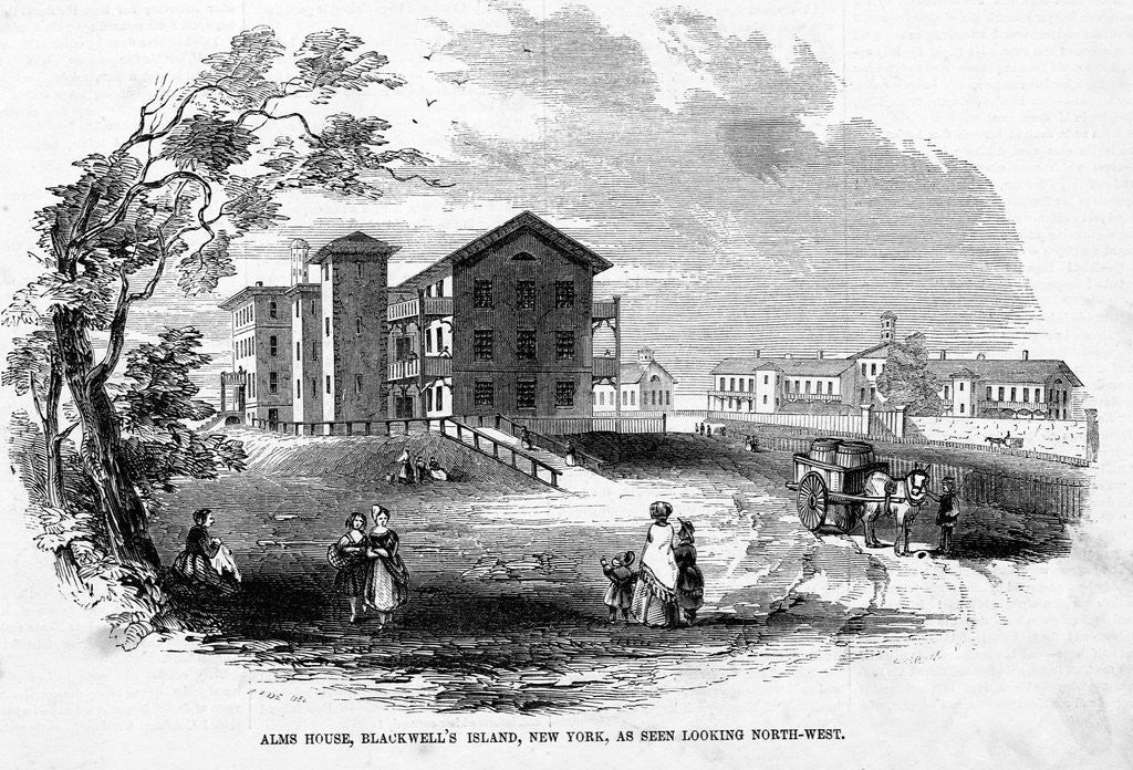 Detail of Alms House, Blackwell's Island by Anonymous
