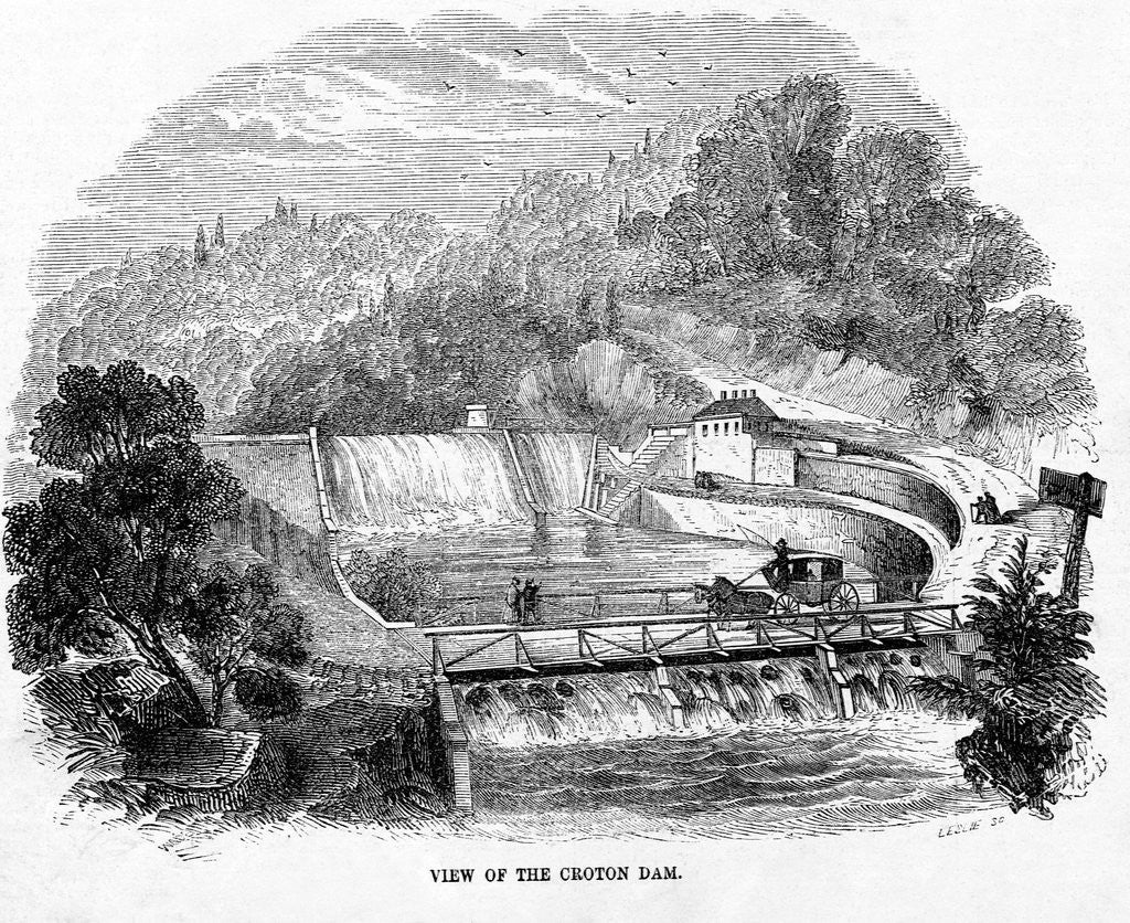 Detail of Croton Dam by Anonymous