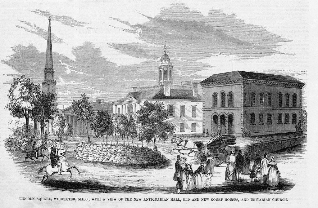 Detail of Lincoln Square, Worcester, Massachusetts by Anonymous