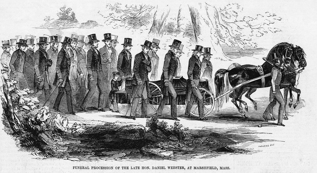 Detail of Daniel Webster Funeral Procession by Anonymous