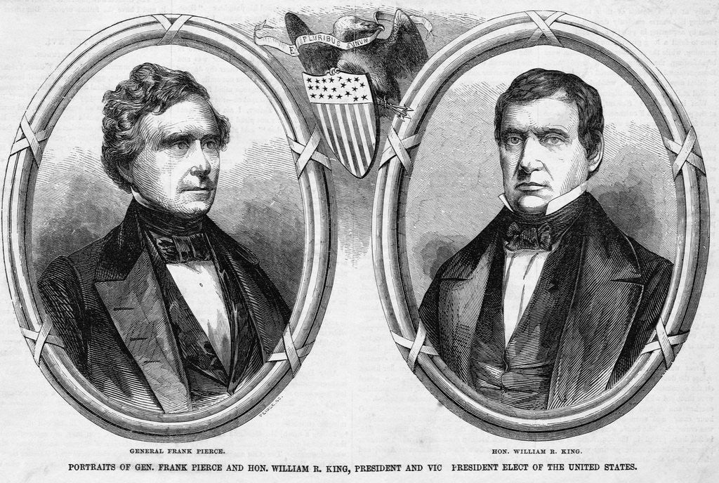 Detail of President Elect Pierce and Vice President King by Anonymous