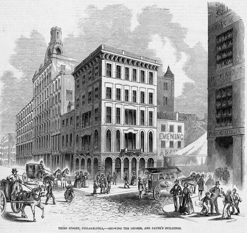 Detail of Third Street, Philadelphia by Anonymous