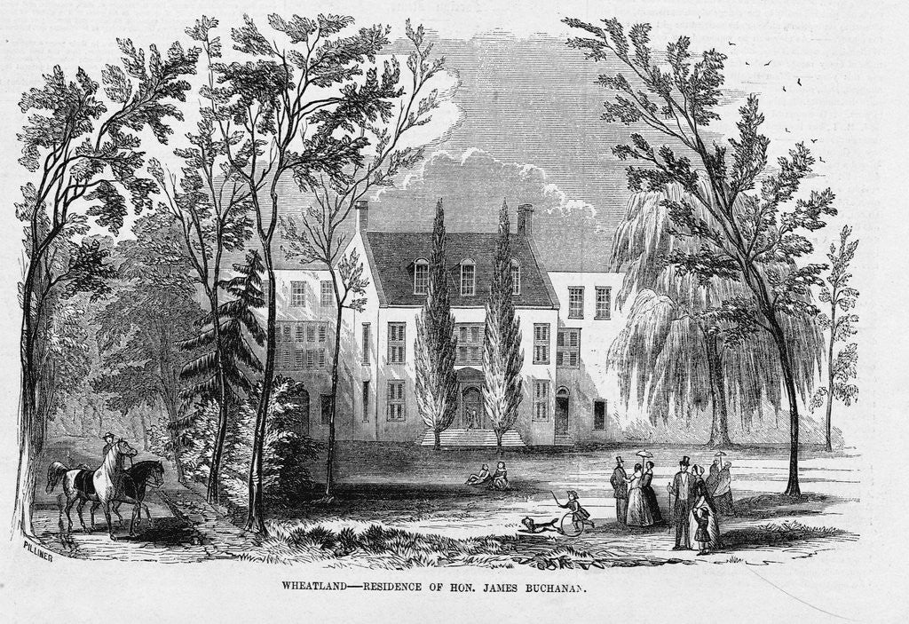 Detail of Residence of James Buchanan by Anonymous